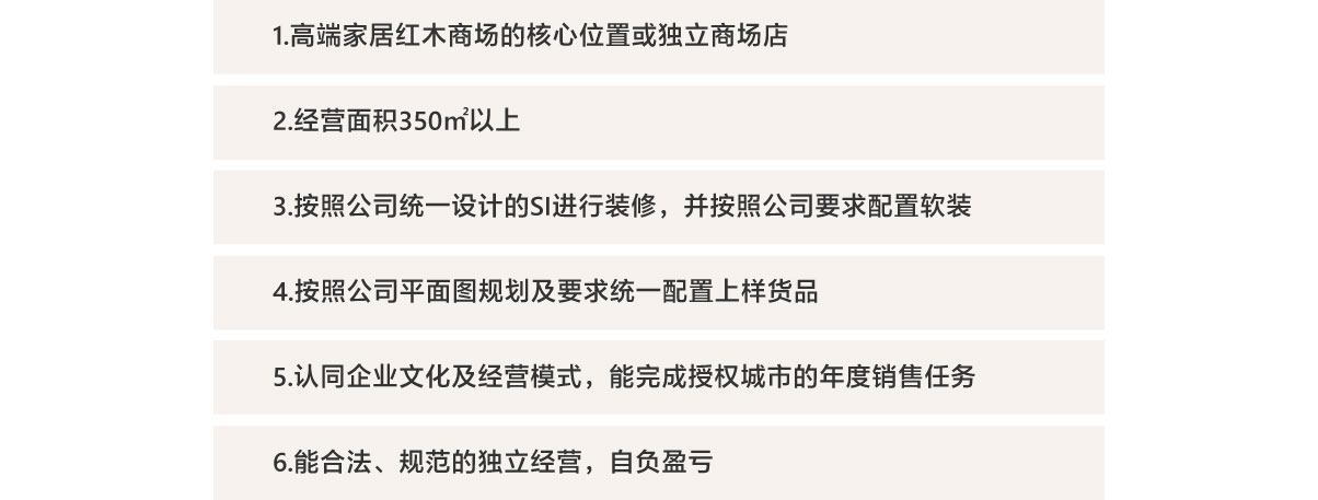 加盟条件